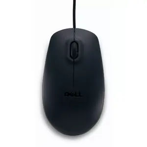 Проводная USB оптическая мышь Dell MS111 — амбидекстрная, 1000 DPI, 3 кнопки, USB-A, чёрная