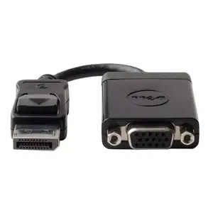 Video cable adapter Dell R74C3 DisplayPort (male) to VGA (D-Sub) Black, 178×178×12.7 mm