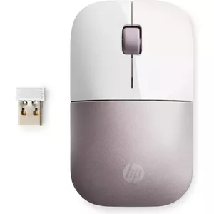 Беспроводная мышь HP Z3700 RF Wireless, амбидекстр., 2.4 ГГц, 1200 DPI, батарея AA, розовая