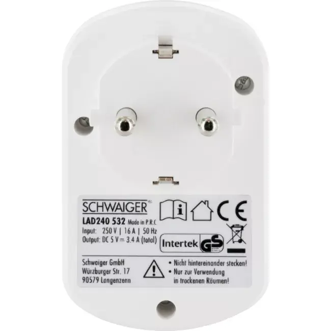 Power Plug Adapter Schwaiger LAD240532 Photo 6
