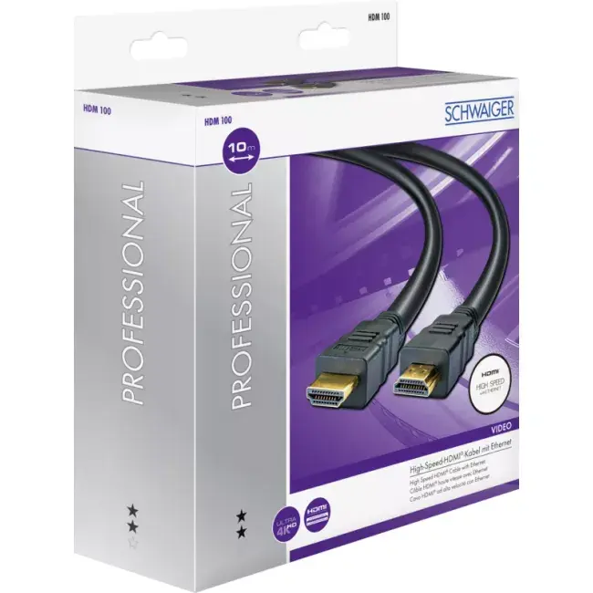 SCHWAIGER HDMI kabelis HDM100 013 — 10 m Photo 7
