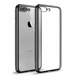 Силиконовый чехол Mocco Electro для Apple iPhone 6 / 6S, прозрачный чёрный
