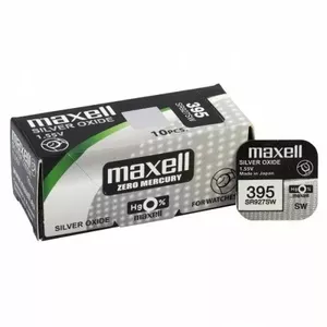 Button cell battery Maxell SR927SW 1.55V Silver Oxide (size 399, SR57)