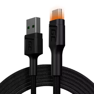 Green Cell KABGC11 USB cable 2 m USB 2.0 USB A Micro-USB B Black