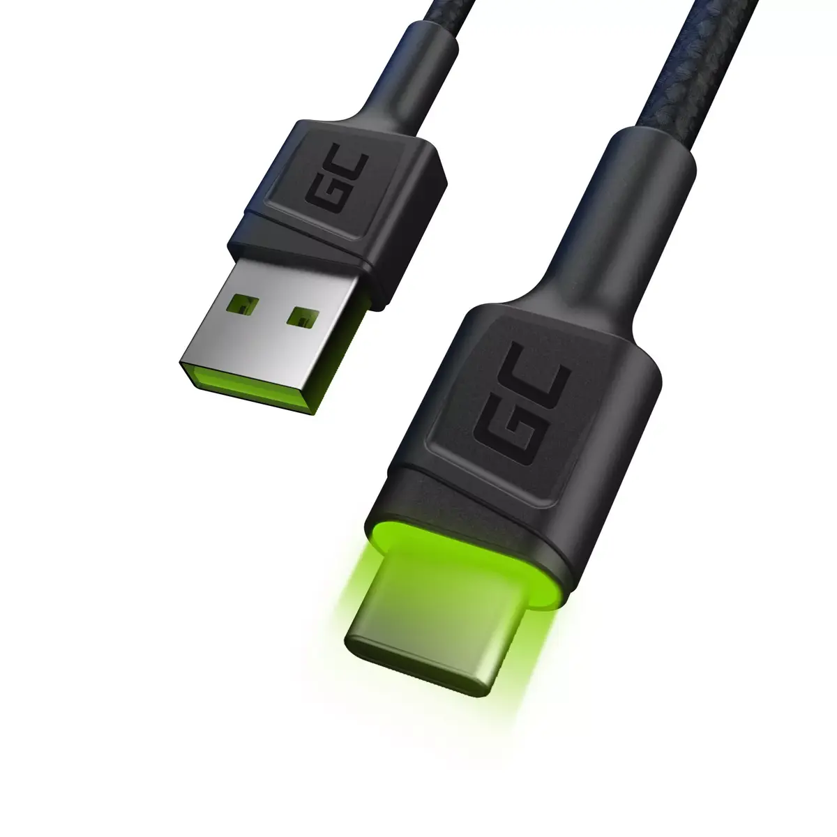 USB cable Green Cell KABGC13 USB A–USB C 2 m Photo 2