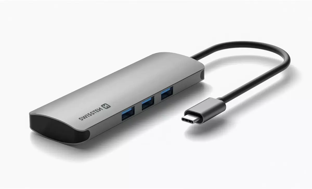 SWISSTEN SW-USBC-6IN1 USB-C хаб Photo 4