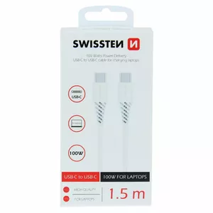 USB-C to USB-C cable SWISSTEN SWI-QU-TYPC-TYPC-W 5A 100W 1.5m