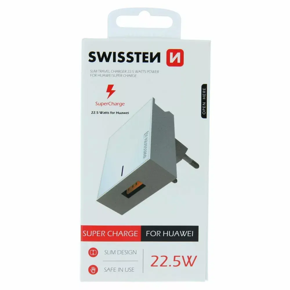 SWISSTEN ceļojumu lādētājs 22.5W Huawei Super Fast Charge Photo 2