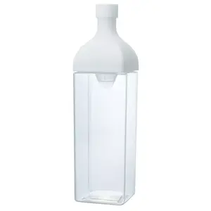 Pudele HARIO Ka-Ku KAB-120-W — silikona caurspīdīga ikdienai un sportam, 320×90 mm