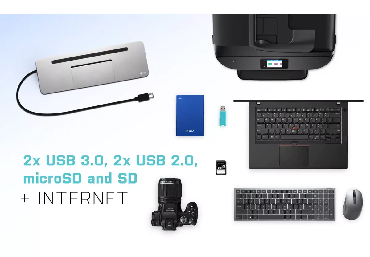 Doku stacija i-tec Metal USB-C Ergonomic 4K 3x Display Photo 12