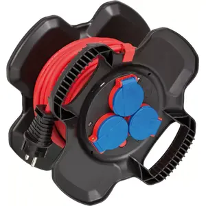 Удлинитель Brennenstuhl 1169717100 10м 3 розетки уличный черный красный