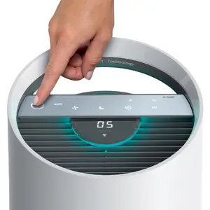 Leitz TruSens Z-2000 Air Purifier for rooms up to 35 m² with 4 speeds, built-in display, 28 W power consumption, 64 dB noise level, White and Silver