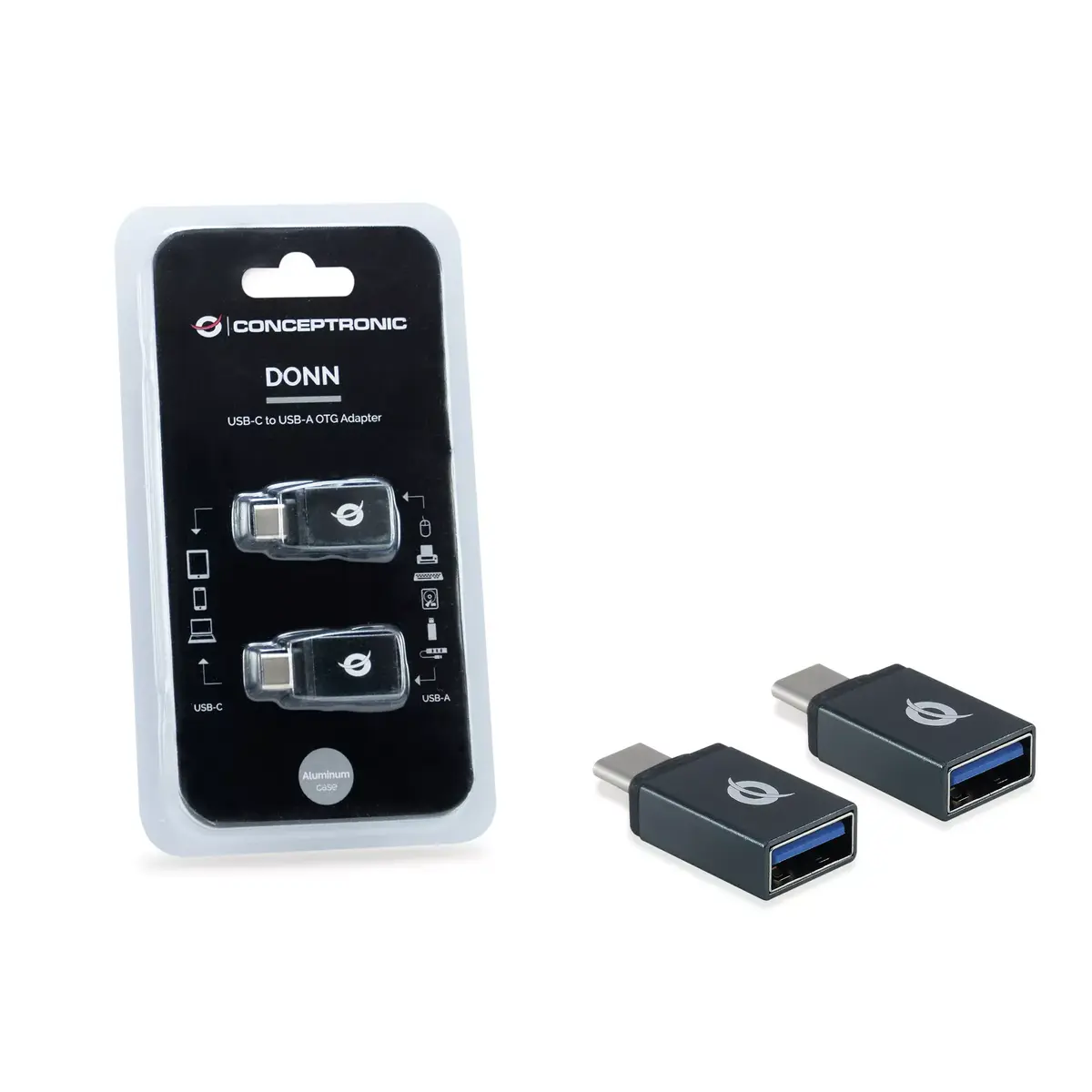 USB-C to USB-A OTG Adapter Conceptronic DONN03G Photo 4