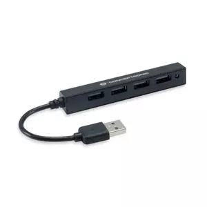 Conceptronic HUBBIES05B interfeisa centrmezgls USB 2.0 480 Mbit/s Melns