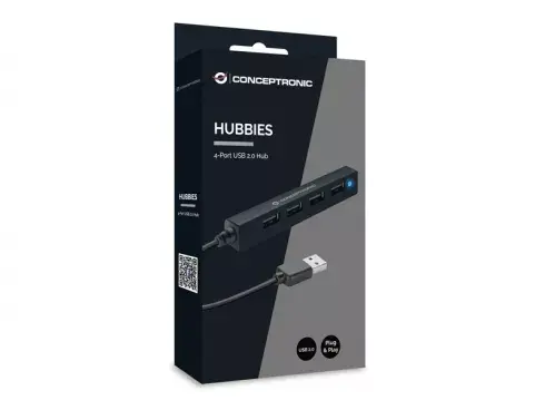 USB хаб Conceptronic HUBBIES 4-Port USB 2.0 Hub Photo 3