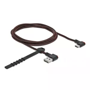 USB Cable Type-A male to USB Type-C male angled left/right 1.5m DeLOCK 85282