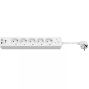 Jauda slēdzis Goobay 5-veidu ar slēdzi un USB