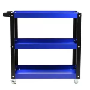 Tool trolley GEKO G10820 mobile workshop cart with 3 shelves for tools and parts