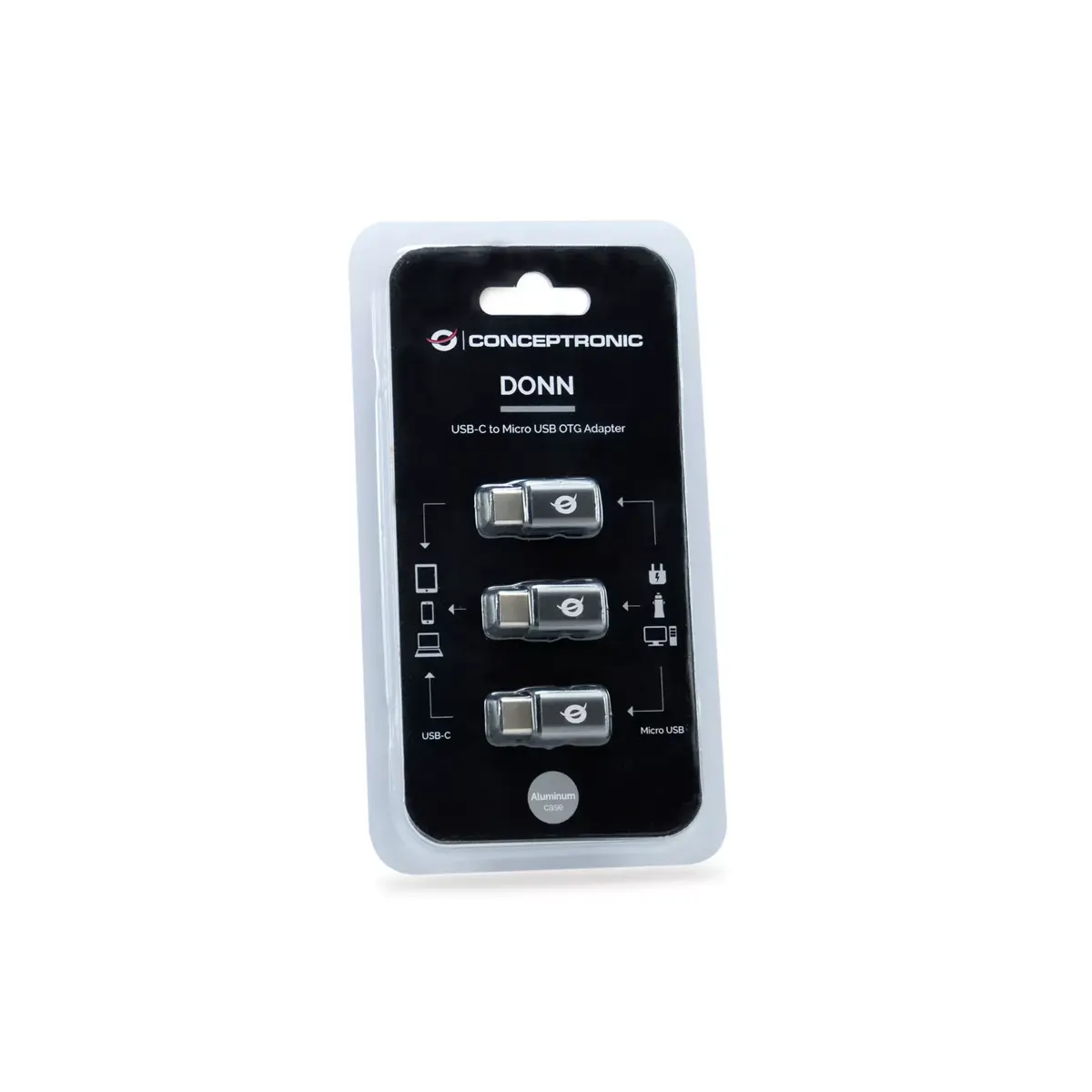 USB-C to Micro USB OTG Adapter Conceptronic DONN Photo 5