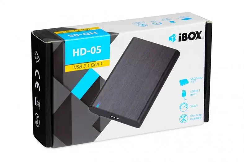 HDD/SSD korpuss IBOX HD-05 Black Photo 8