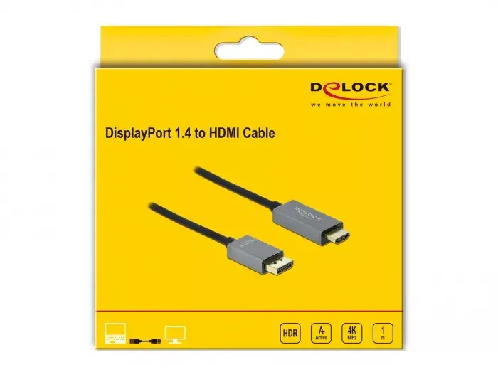 Aktīvais DisplayPort 1.4 uz HDMI kabelis DeLOCK 85928 Photo 2