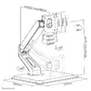 Monitoru galda stiprinājums Neomounts FPMA-D885BLACK Photo 17