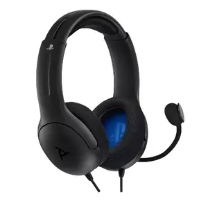 Austas PDP LVL50 Wired priekš PS4 — 50 mm skaļruņi, vadu savienojums, circumaural, ar galvas lentu, melns
