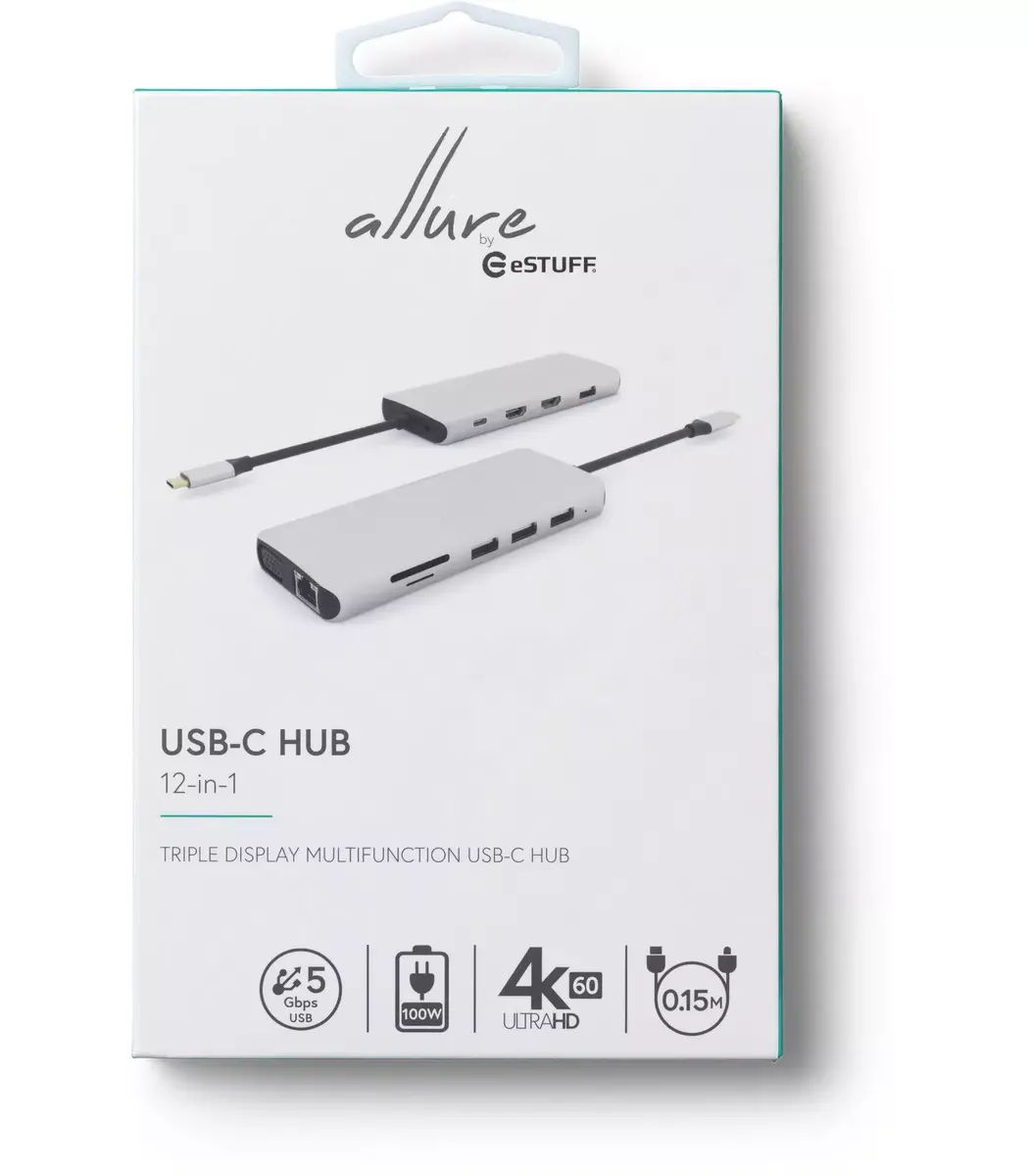 eSTUFF ES623009 USB 3.2 Gen 1 Type-C saskarnes hubs Photo 4