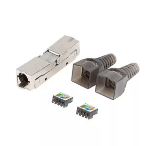 LANBERG RJ-45 FTP Cat6A plug 8P8C, 2x compatible connectors