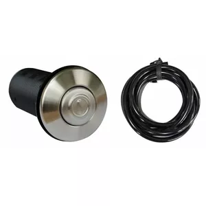 ISE Brushed Steel Button for Food Waste Disposer