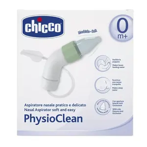 Deguna aspirators CHICCO 04904.00 zīdaiņiem, manuāls balons, balts