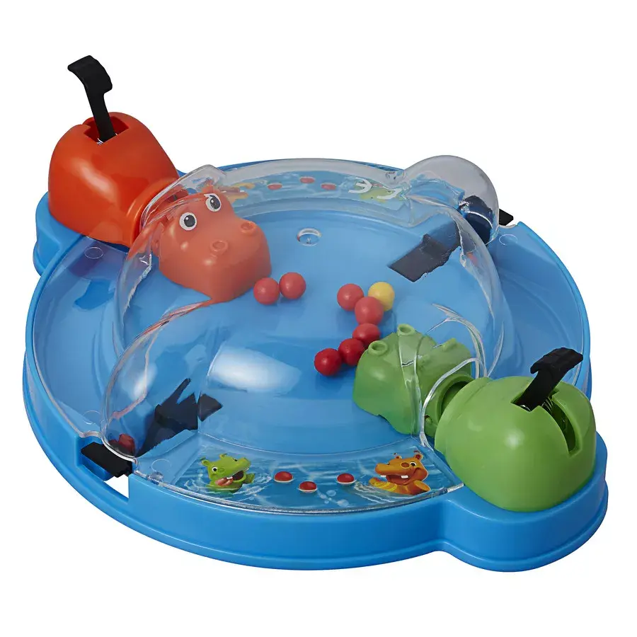 HASBRO Hungry Hungry Hippos Grab & Go — ceļojumu galda spēle Photo 3