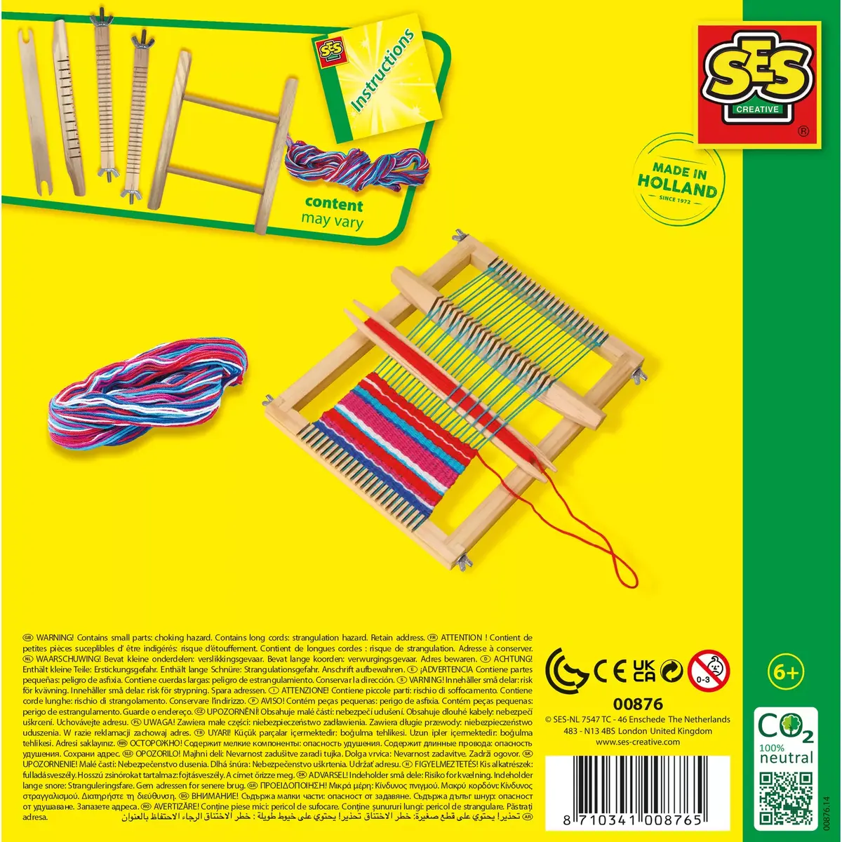Bērnu adīšanas komplekts SES Creative Weaving loom Photo 7