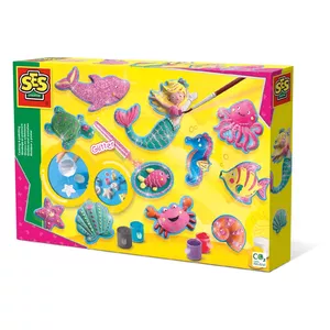 Набор для литья/рисования детей SES Creative Casting and painting - Океанские фигуры Photo 1