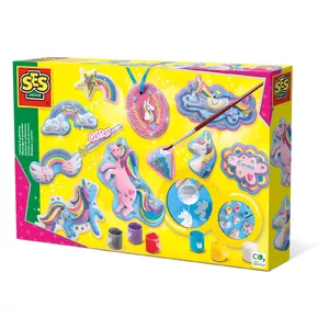 Bērnu liešanas/krāsošanas komplekts SES Creative Casting and painting - Unicorns