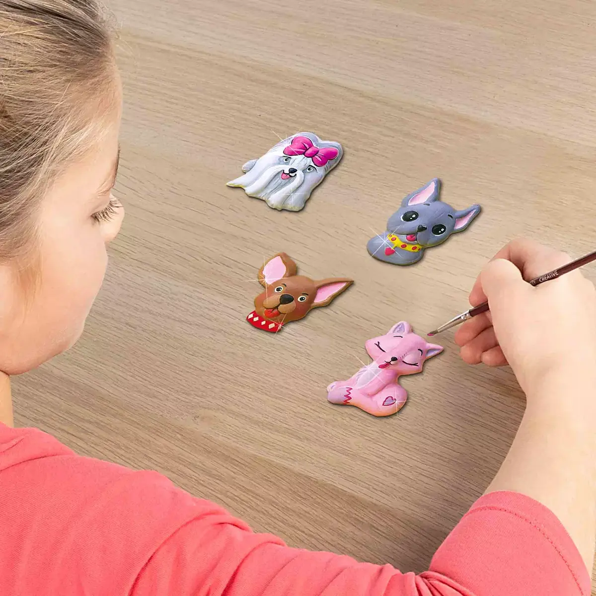 Bērnu liešanas/gleznošanas komplekts SES Creative Casting and Painting - Kaķi un suņi Photo 6
