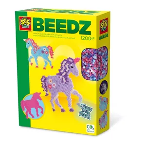 Iron on beads kit SES Creative Fantasy horses — 1,200 pieces, includes pegboard and ironing paper