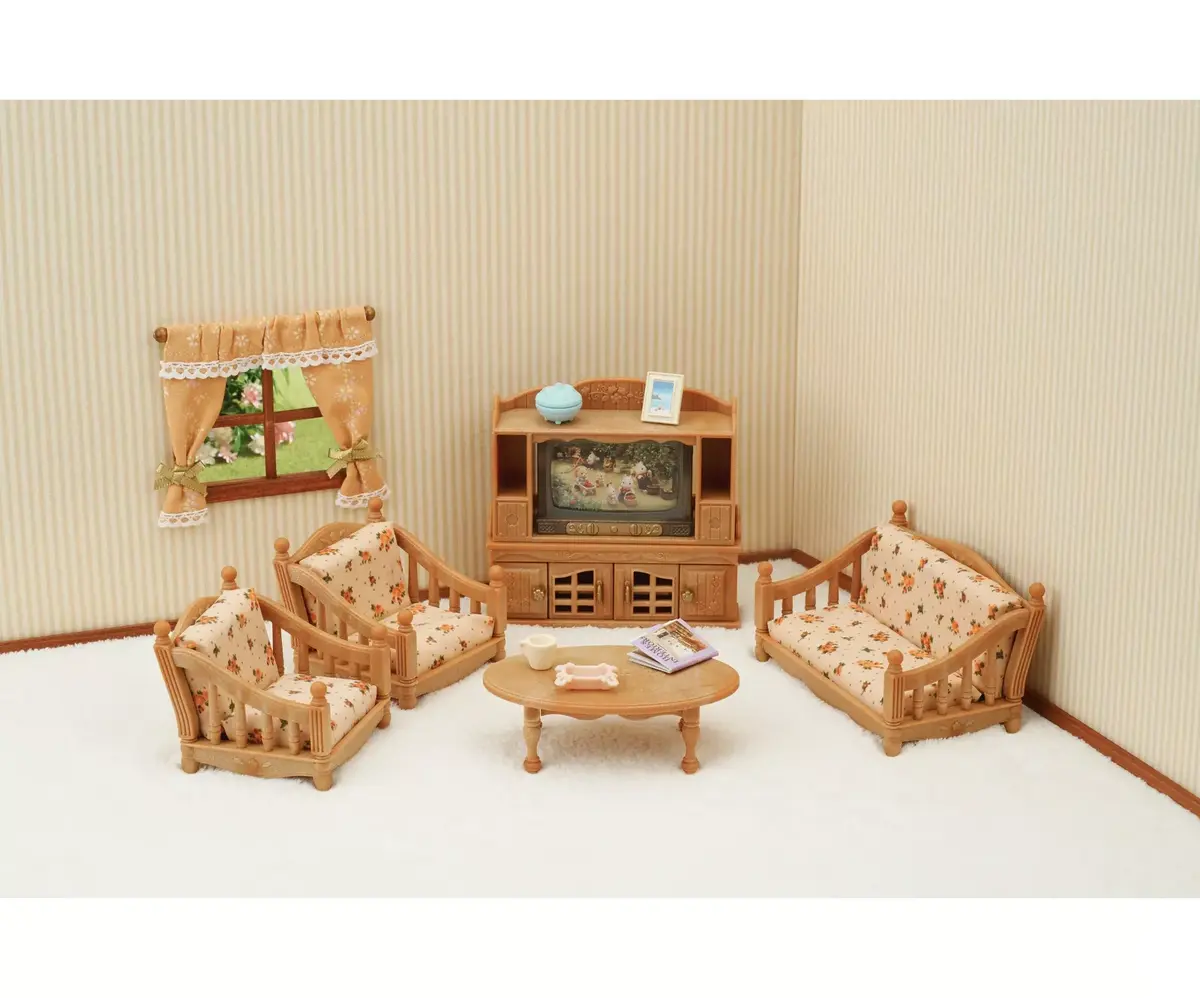 Фигурка игрушка Sylvanian Families Comfy Living Room Set Photo 7