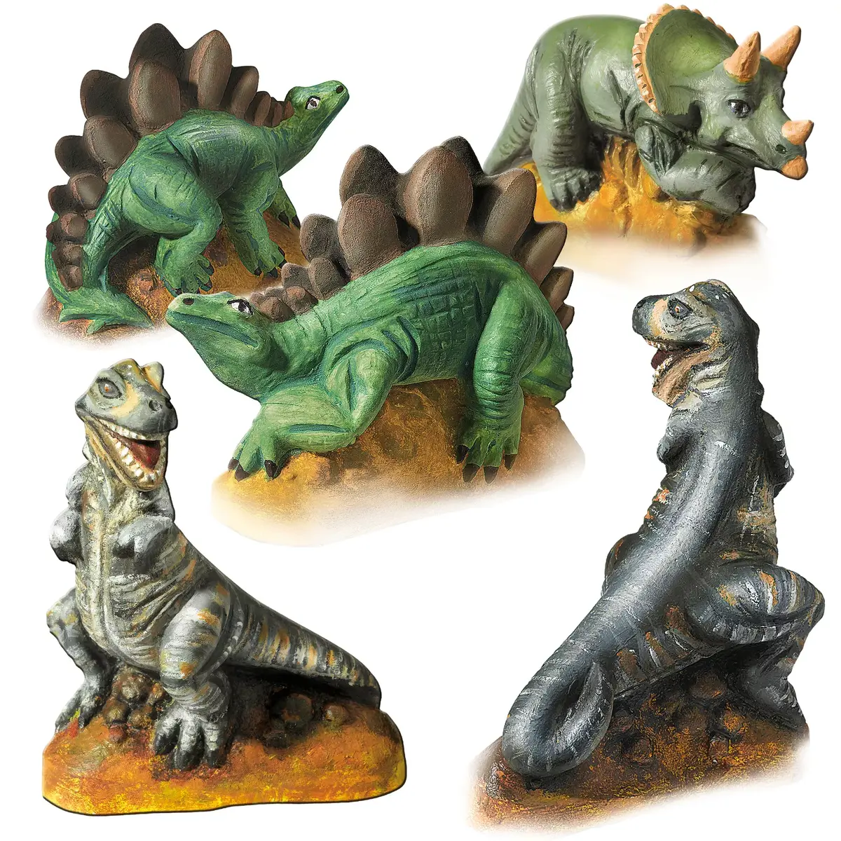 Bērnu liešanas/krāsošanas komplekts SES Creative Casting and painting - Dinosauri Photo 2