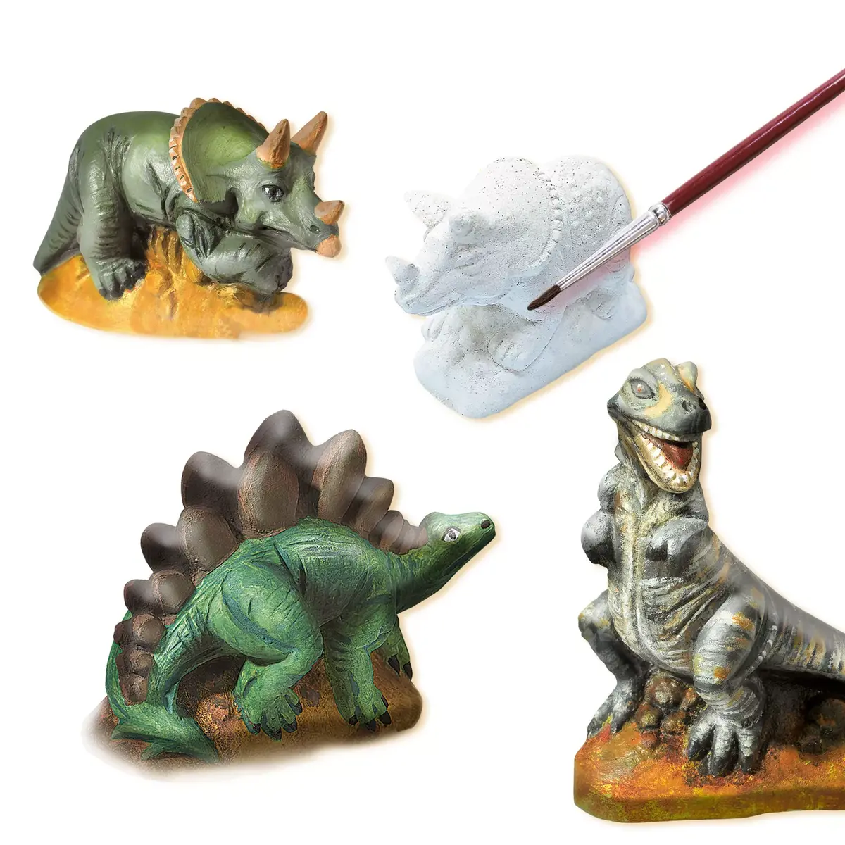 Bērnu liešanas/krāsošanas komplekts SES Creative Casting and painting - Dinosauri Photo 8