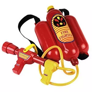 KLEIN Theo Klein Fireman's Water Sprayer Toy with Net Bag and Header Card