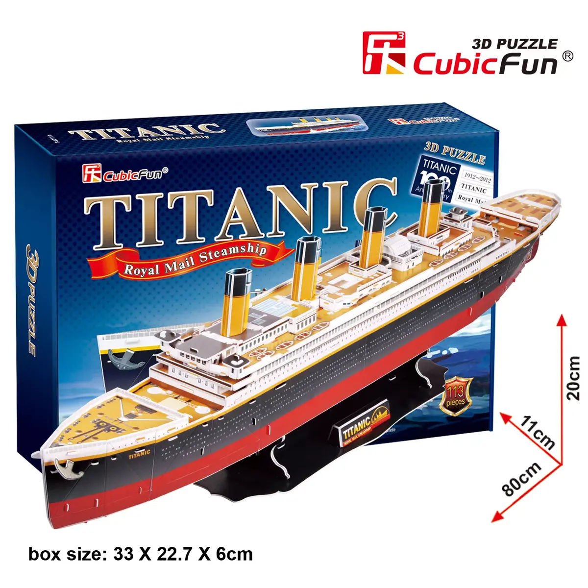 3D-пазл Cubicfun Titanic Big T4011H Photo 3