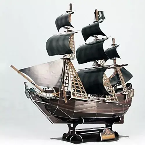 3D puzle CubicFun Pirātu kuģis 'Karalienes Annas atriebība' T4005H Photo 5