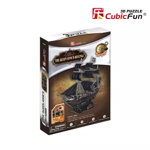 3D-пазл CubicFun Пиратский корабль 'Месть королевы Анны' T4005H Photo 1