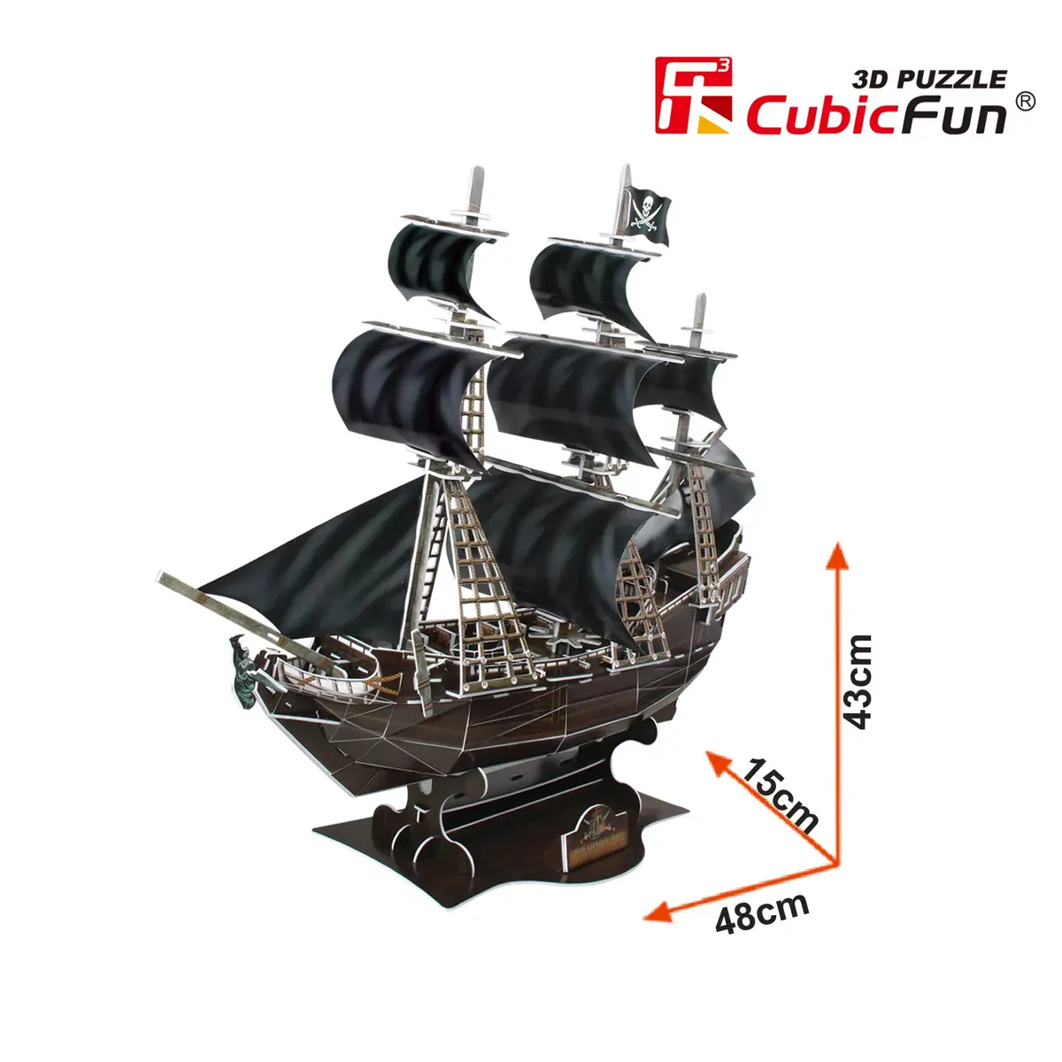 3D puzle CubicFun Pirātu kuģis 'Karalienes Annas atriebība' T4005H Photo 6