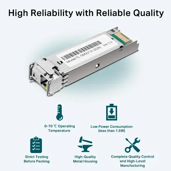 TP-Link Omada TL-SM321A-2 SFP Module Photo 5