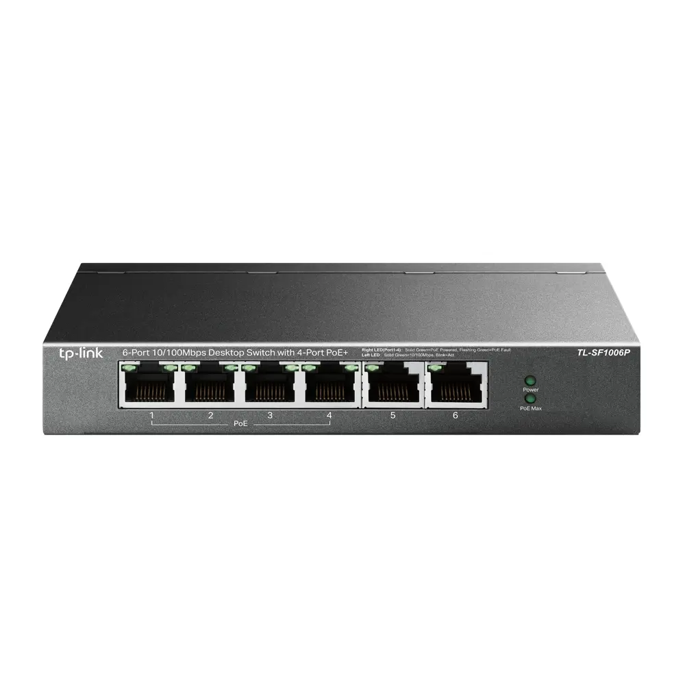 Neadministrēts slēdzis TP-Link TL-SF1006P, TL-SF1006P, 6935364030933