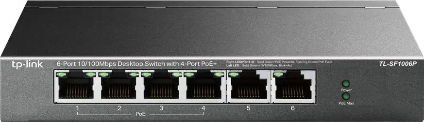 TP-Link TL-SF1006P Network Switch Photo 4