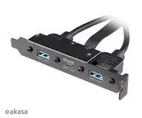 Blanking Plug Akasa AK-CBUB52-50BK USB 3.1 Gen 2 Photo 3