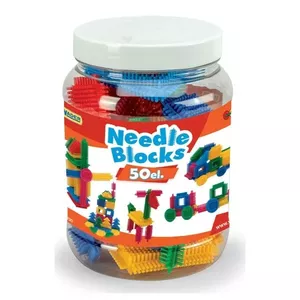 Wader Needle Blocks 41930 — set of 50 plastic construction blocks for play and model building